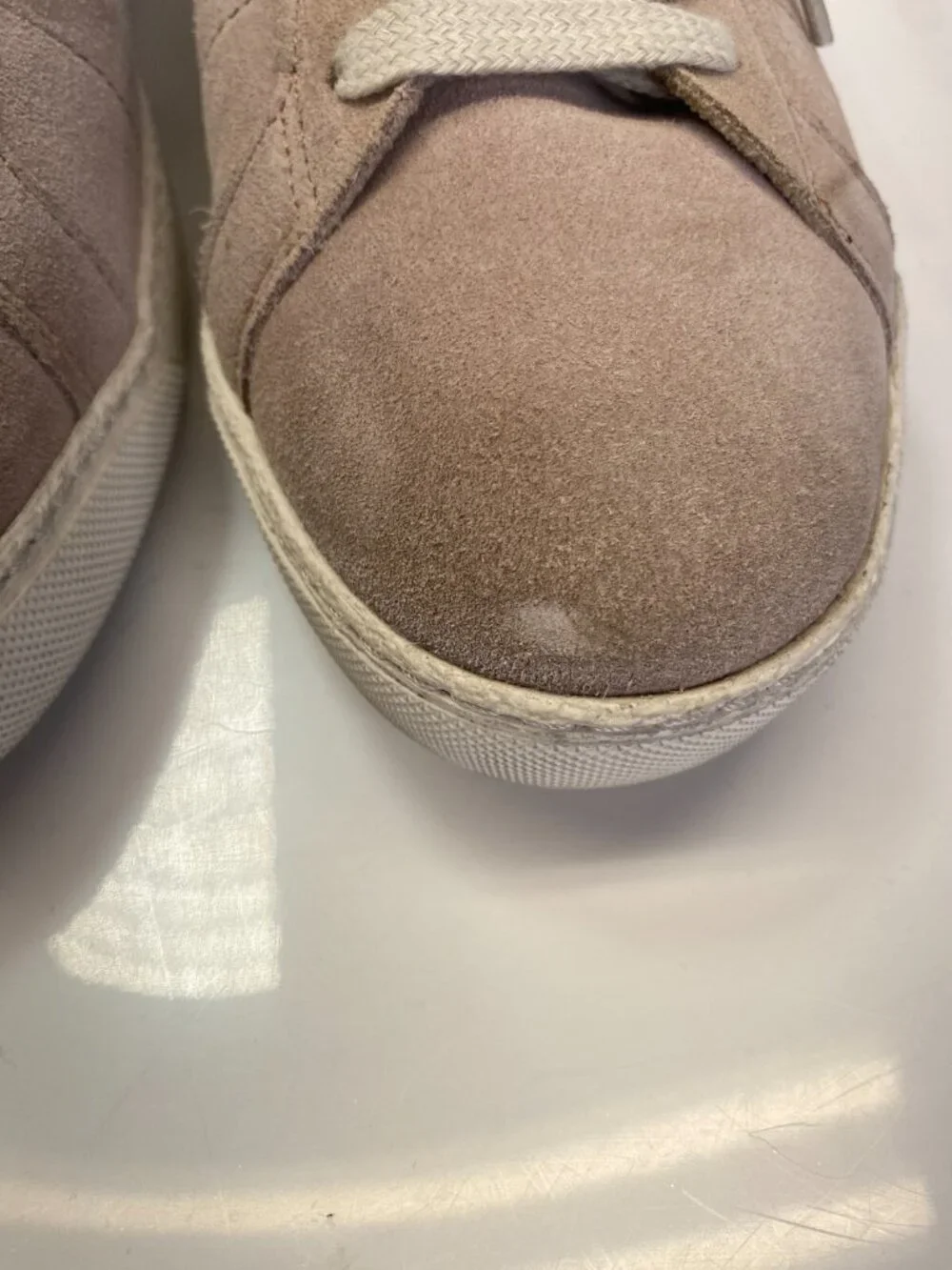 AllSaints Women's Low Top Dirty Pink Leather Sneaker sz 11